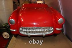 Rare Large 52 Vintage 1956 Eska Chevrolet Corvette Dealer Display Non Pedal Car