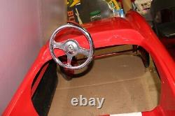 Rare Large 52 Vintage 1956 Eska Chevrolet Corvette Dealer Display Non Pedal Car