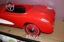 Rare Large 52 Vintage 1956 Eska Chevrolet Corvette Dealer Display Non Pedal Car