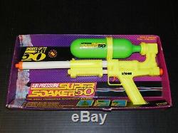 Rare NOS Vtg 1990 Larami Super Soaker 50 Water Squirt Gun Retro Toy New In Box