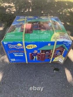 Rare New In Box Vintage 1997 DuraSport Hasbro Inflatable Vinyl Lincoln Log Cabin