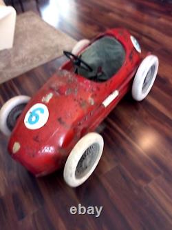 Rare Original Vintage 50's Ferrari Tipo 500 F2 Racer Pedal Car