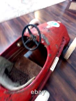 Rare Original Vintage 50's Ferrari Tipo 500 F2 Racer Pedal Car