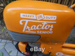 Rare Senior Model Vintage BMC Heavy Duty Tractor Pedal Car & Trailer Wagon, NR