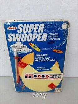 Rare Vintage 1969 Wham-O Super Swooper Flying Saucer Mint On Card Sealed UPBIN1