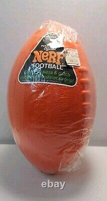 Rare Vintage 1970s Factory Sealed Parker Brothers Nerf Football Squeezer Orange