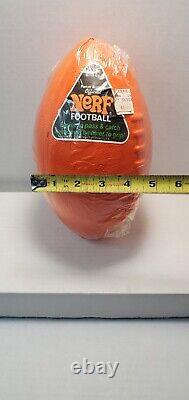 Rare Vintage 1970s Factory Sealed Parker Brothers Nerf Football Squeezer Orange