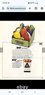 Rare Vintage 1970s Factory Sealed Parker Brothers Nerf Football Squeezer Orange