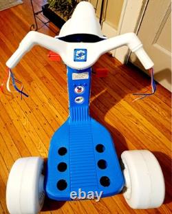 Rare Vintage 1982 Smurf Power Cycle Big Wheel 3 Wheel Coleco 80's Toys Figure