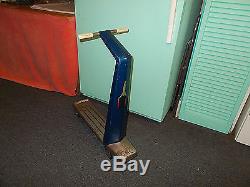 Rare Vintage Cleary-Shevlin Push Scooter Blue Rocket Steel Scooter ALL ORIGINAL