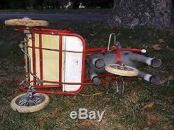 Rare Vintage Donkey Ride-on Pedal Cart Peddle Car Gumont Bologna Italy