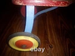 Rare Vintage FAO Schwarz 1920's / 1930's Wood Toy Scooter Tricycle Trike Germany