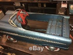 Rare Vintage Holiday Ball Bearing Peddle Car
