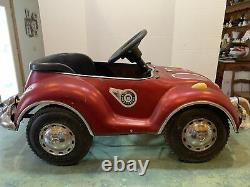 Rare Vintage Junior Sportster VW Volkswagen Beetle Bug Pedal Car Big Red TS-110