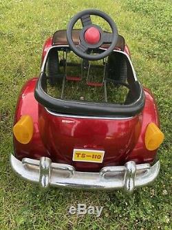 Rare Vintage Junior Sportster VW Volkswagen Beetle Pedal Car Big Red