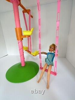 Rare Vintage Mattel Barbie 1972 Skipper And Her Swing-A-Rounder Gym