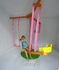 Rare Vintage Mattel Barbie 1972 Skipper And Her Swing-A-Rounder Gym