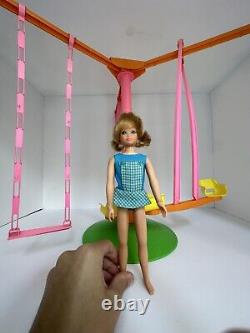 Rare Vintage Mattel Barbie 1972 Skipper And Her Swing-A-Rounder Gym