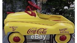 Rare Vintage Murray Champion Custom Coca Cola Metal Pedal Car Hand Painted