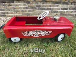 Rare Vintage No. 9 Fire House Fire Chief Pedal Car In Great Shape