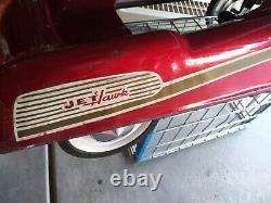 Rare Vintage Pedal Car Studebaker Jet Hawk Steel All Original Paint & Parts Nice