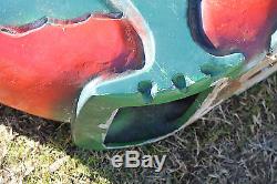 Rare Vintage Playworld Systems Playground Cast Aluminum Frog Ride On Spring Toy