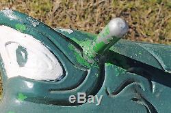 Rare Vintage Playworld Systems Playground Cast Aluminum Frog Ride On Spring Toy
