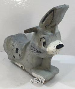 Rare Vintage Rabbit Gametime Saddle Mates Spring Ride Aluminum Playground Toy