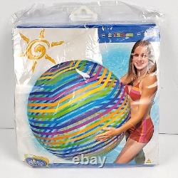 Rare Vtg 2002 Intex The Wet Set Jumbo 48 Inch Inflatable Beach Ball 59070 NEW