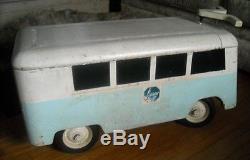 Rare Vtg. VW Volkswagen Split Window Bus custom built ride-on / toy box c1968