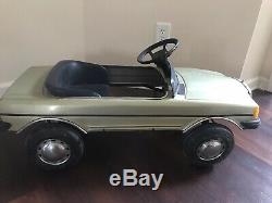 Rare retro Vintage Mercedes Benz 500 sec convertible kids toy Electric Pedal Car