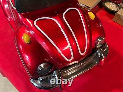 Red Vintage Junior Sportster VW Volkswagen Beetle Bug Pedal Car T-100