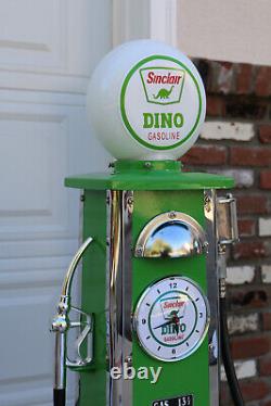 Retro Scale Replica Sinclair Dino Gas Pump w Clock and Lamp Morgan Cycle 23101