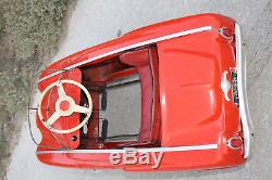 Russian Pedal Car Moskvitch Vintage Soviet Ussr Metal Toy Very Rare 1970