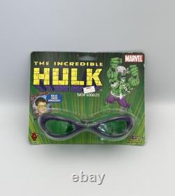 SUPER? RARE Vintage 2003 Marvel The Incredible Hulk 72 Swim Goggles NEW SEALED