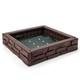 Sandbox with Cover and Bottom Liner 47 x 47 HDPE Kids Square Sandbox