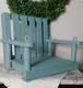 Single Tree Swing. Repainted A Nostalgic Dusty Blue. Shabby Chic, Vintage, Toys