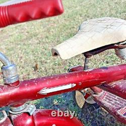 Super RARE Ride Vintage 1950's AMF Junior Rocket Tricycle Red & White Pedals
