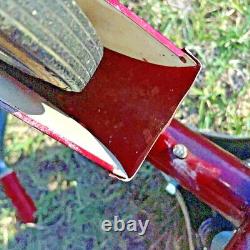 Super RARE Ride Vintage 1950's AMF Junior Rocket Tricycle Red & White Pedals
