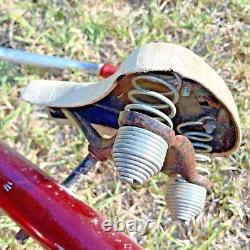 Super RARE Ride Vintage 1950's AMF Junior Rocket Tricycle Red & White Pedals