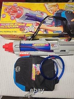 Super Soaker CPS 3000 Backpack Complete Larami 1997 VTG Yellow Box Ultra RARE