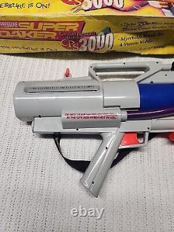 Super Soaker CPS 3000 Backpack Complete Larami 1997 VTG Yellow Box Ultra RARE