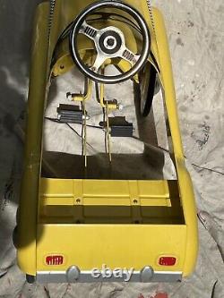 Super Taxi Cab Pedal Car 1950s Style Vintage Toy Gearbox Made Iowa Ready to Roll