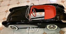 Super Unique Hi Detail 57 Corvette Fuelie Pedal Car Vintage, Never Played With