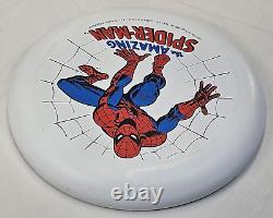 THE AMAZING SPIDER-MAN Frisbee 1980 Vintage Identiflyer Toy Game 9 1/2