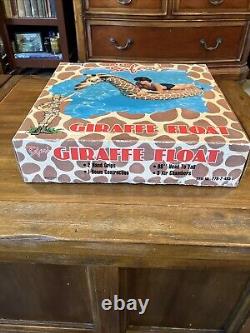 The Frenry Company Vintage Giraffe 98 Inflatable Ride On Pool Toy 1985 NIB