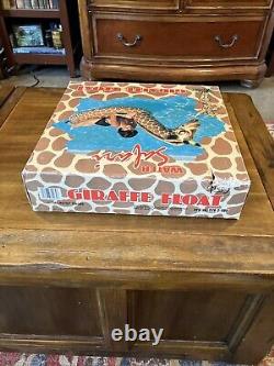 The Frenry Company Vintage Giraffe 98 Inflatable Ride On Pool Toy 1985 NIB