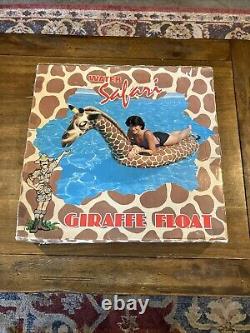 The Frenry Company Vintage Giraffe 98 Inflatable Ride On Pool Toy 1985 NIB