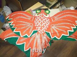 Tianjin Kite vintage Handmade style art goldfish New RARE DESIGN SEE PHOTOS HTF