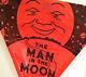 Top Flight Man In The Moon red/black kite Vintage